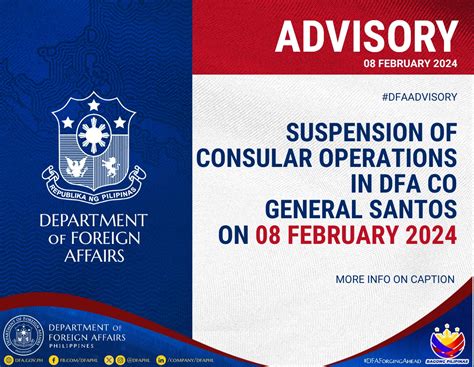 department of foreign affairs – general santos city|Public Advisory: On the Implementation of Intensified Border .
